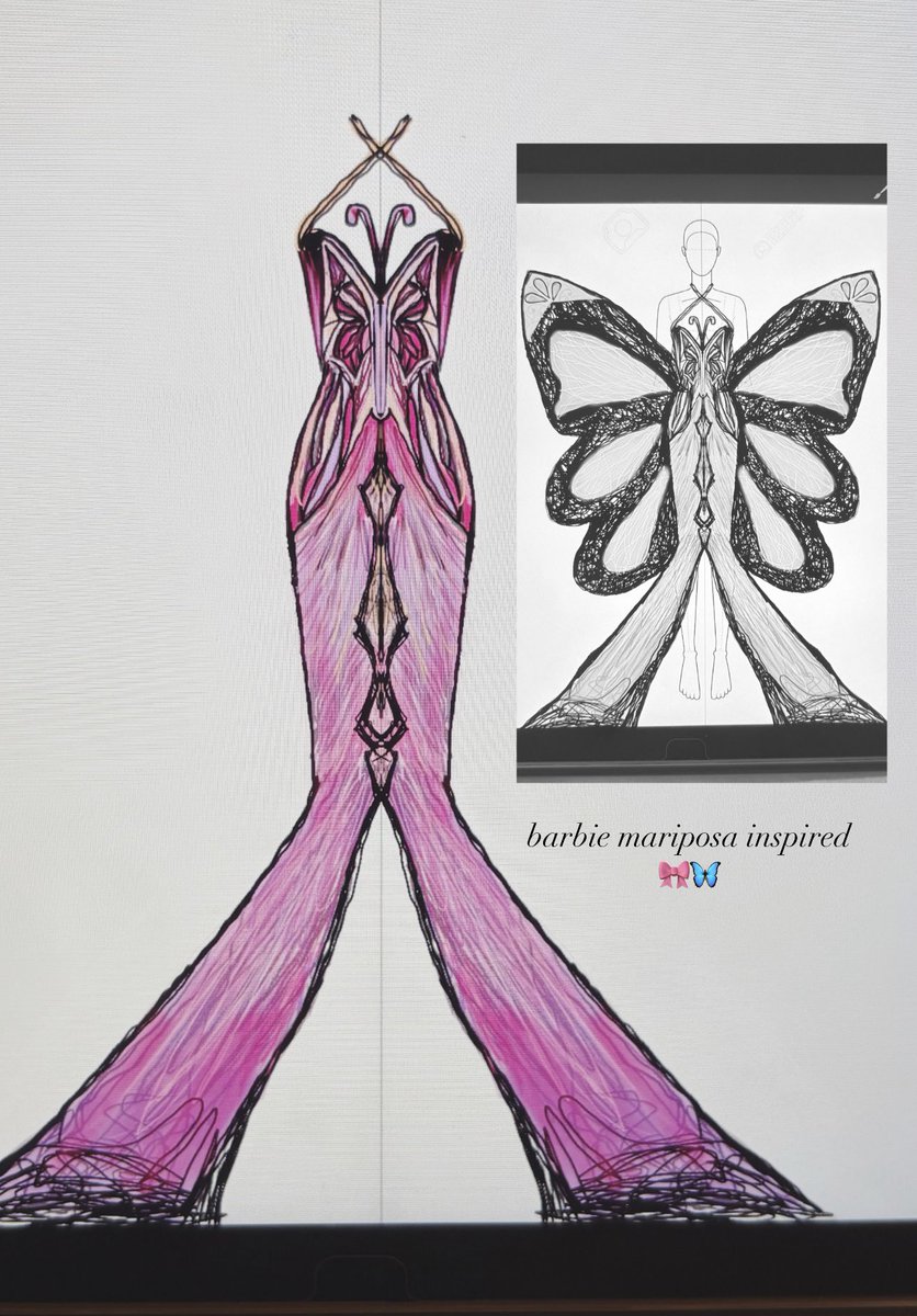 fashionnaires's tweet image. obsessed with designing barbie dresses i need a met gala invite so i can wear this