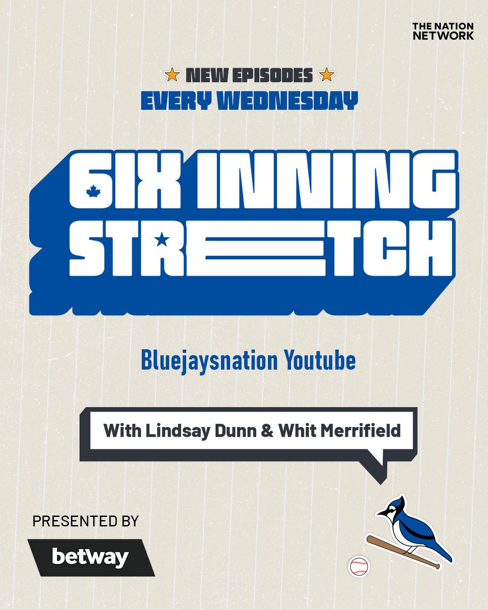 6ixinningpod's tweet image. 🎧 Baseball Talk — Unfiltered, Insightful, Entertaining
The 6ix Inning Stretch presented by @betway is your new weekly baseball show, hosted by sports reporter @LindsayDunnTV and 3x MLB All-Star @WhitMerrifield
New ep's on Wednesday's — listen or watch!
bit.ly/3TEyvxq