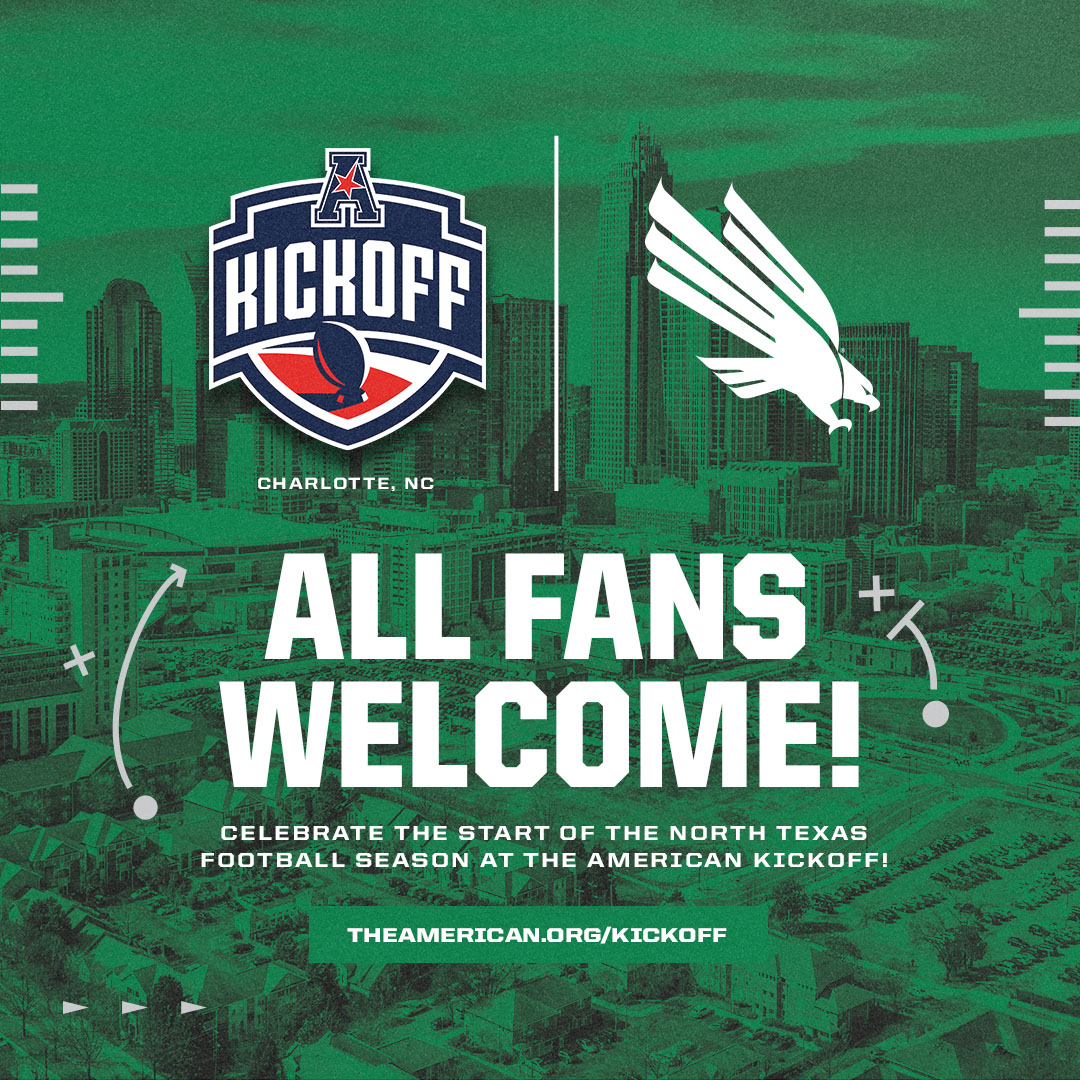 MeanGreenSports's tweet image. We can’t wait to see you this week as we kick off the 2025 season in Charlotte 🏈
Register now and we will see you there, Mean Green Nation ⬇️
🔗 theamerican.org/kickoff
#GMG | @American_Conf
