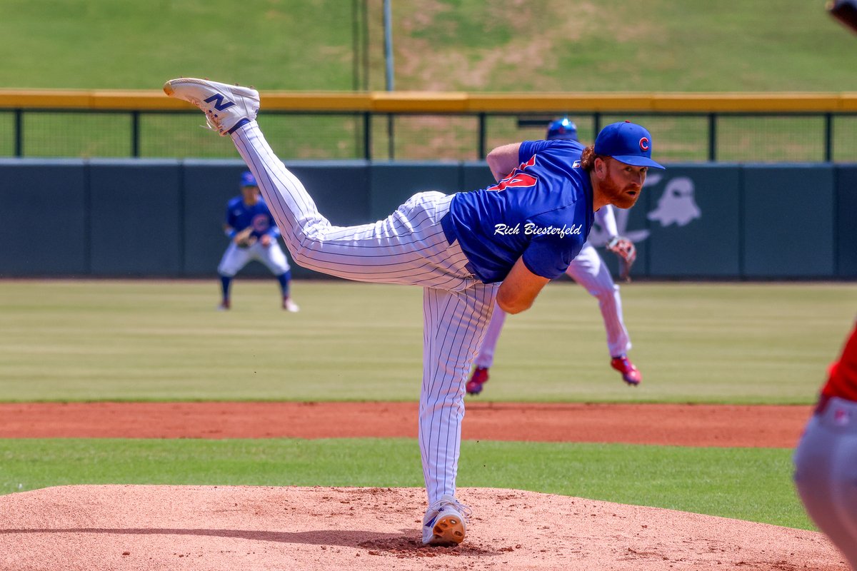 biest22's tweet image. Some shots of @spencerturnbull in his first action as a Cub on Saturday in the Arizona Complex League. He went 4+ IP, 1 ER, 2 BB, 5 K's with velocity around 92. Nice debut for his new org! #Cubs #ACL2025