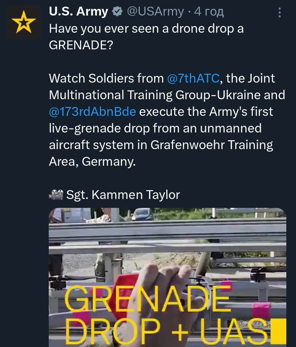 BohuslavskaKate's tweet image. "Have you ever seen a drone drop a GRENADE" Lmao, are you on the same planet as us or...?