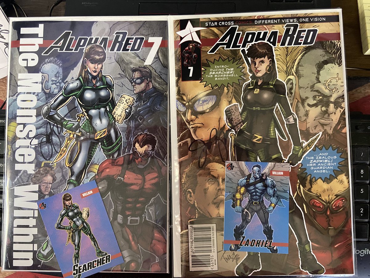 RevansSaber's tweet image. And just because he could, @AlphaRedComic issue 7 came today too. Thanks again James! This is how you start off a week.