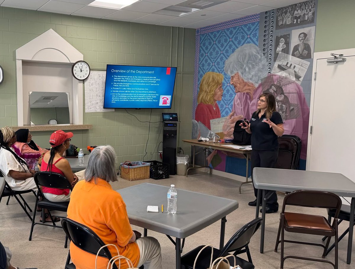 Last week CPD partnered with the #CambMa Council on Aging to host our first Senior Academy of the summer. If you or someone you know would be interested in learning more about CPD there will be two more sessions of this program offered in August:

cambridgema.gov/news/detail?pa…