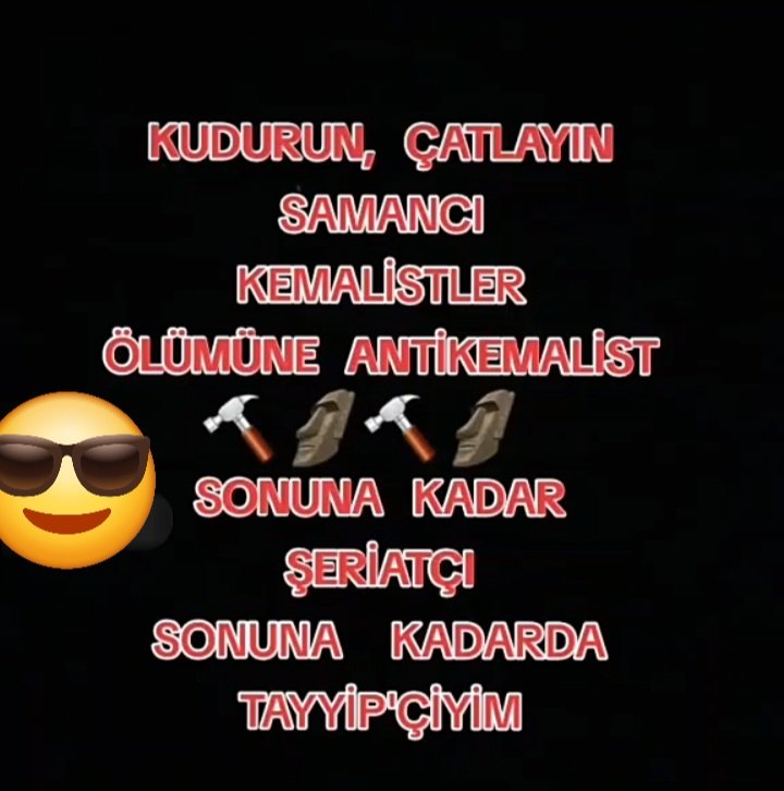 Kudurun ve mümkünse çatlayın sonuna kadar Recepciyimmm