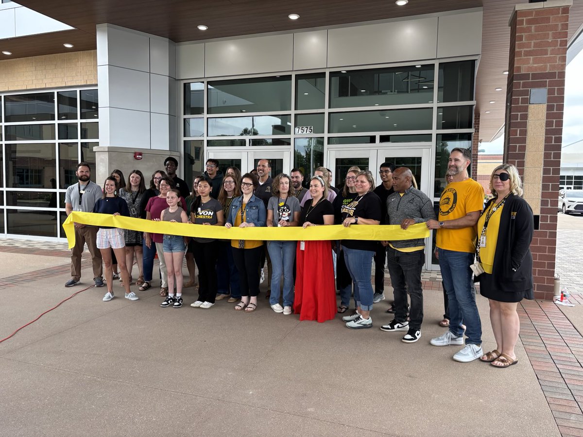 AvonSupt's tweet image. @AHS_Orioles ribbon cutting this morning! 5 years of work leading to a beautiful school that will serve students for generations to come!
