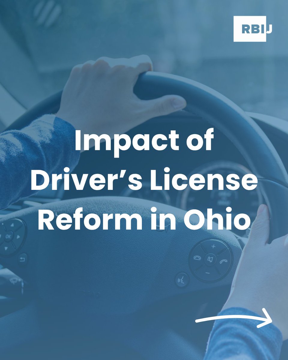 RBI_Justice's tweet image. Check out the incredible impact of Ohio’s new driver’s license reforms!
We’re so proud to be part of an incredible coalition led by @OhioPovertyLaw, with @FinesandFeesJC, and @JusticeActionUS that helped get this bill signed into law. ⬇️See the impact of HB29 so far.