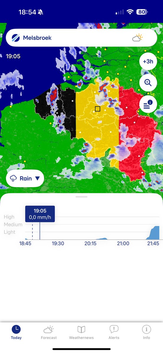 thenerd_be's tweet image. Lol … that’s a nice touch for the Belgian National Day 😆 #buienradar