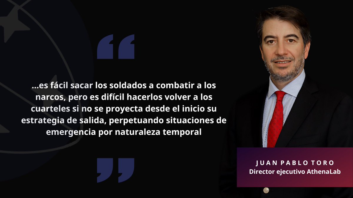 COLUMNA | Liderazgo comprometido; golpe al bolsillo; buena relación con EE.UU.; interdicción marítima; y no desplegar militares sin estrategia de salida. Algunas de las experiencias que deja la guerra contra las drogas 👉athenalab.org/medios/columna…
<a href="/JuanPabloToroV/">Juan Pablo Toro V.</a> en <a href="/__elmercurio/">El Mercurio</a>