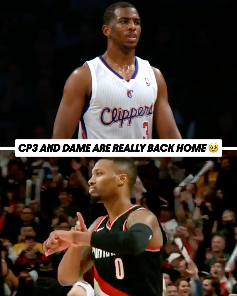 NBAonPrime's tweet image. Chris Paul and Damian Lillard have returned to the Clippers and Blazers 👏
(via @NBA)