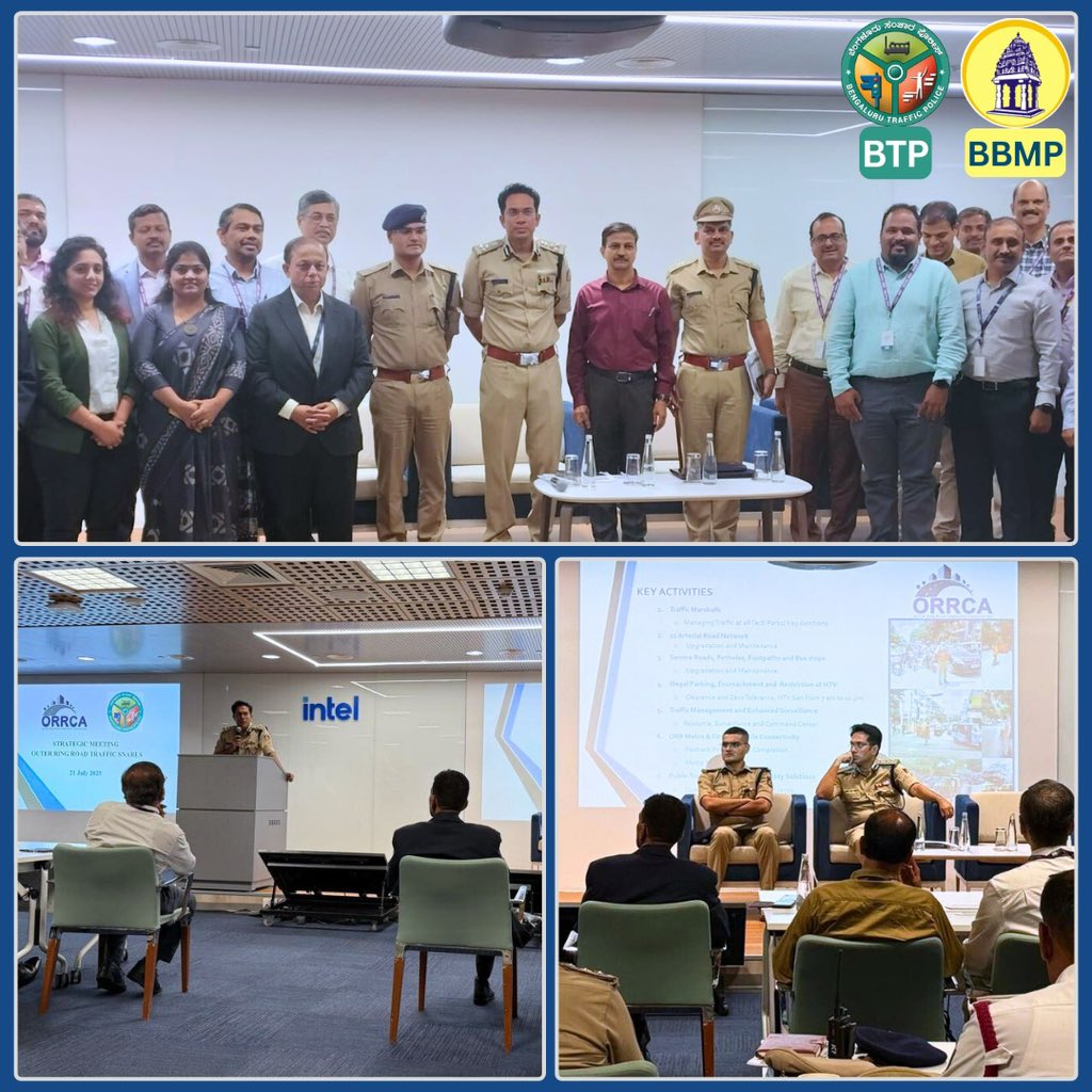 Joint CP, Traffic, Bengaluru (@jointcptraffic) on Twitter photo Attended a meeting with <a href="/0RRCA/">Outer Ring Road Companies Association ®</a> this evening, joined by BBMP Zonal Commissioner (Mahadevapura), CMTO <a href="/BMTC_BENGALURU/">BMTC</a> , DCPs Traffic East & South.
Discussions focused on encouraging company employees to adopt public transport and introducing staggered entry timings and interlinking Attended a meeting with <a href="/0RRCA/">Outer Ring Road Companies Association ®</a> this evening, joined by BBMP Zonal Commissioner (Mahadevapura), CMTO <a href="/BMTC_BENGALURU/">BMTC</a> , DCPs Traffic East & South.
Discussions focused on encouraging company employees to adopt public transport and introducing staggered entry timings and interlinking