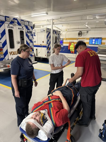 The Saturday Day Crew conducted an engaging and comprehensive EMS Training session focused on Spinal Immobilization techniques. Participants gained hands-on experience using a variety of equipment, including 9-foot “Old Fashion” Straps, Quick Clip Straps, and Velcro Spider Straps