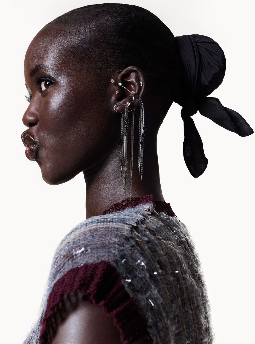 Adut Akech in Tory Burch for Vogue