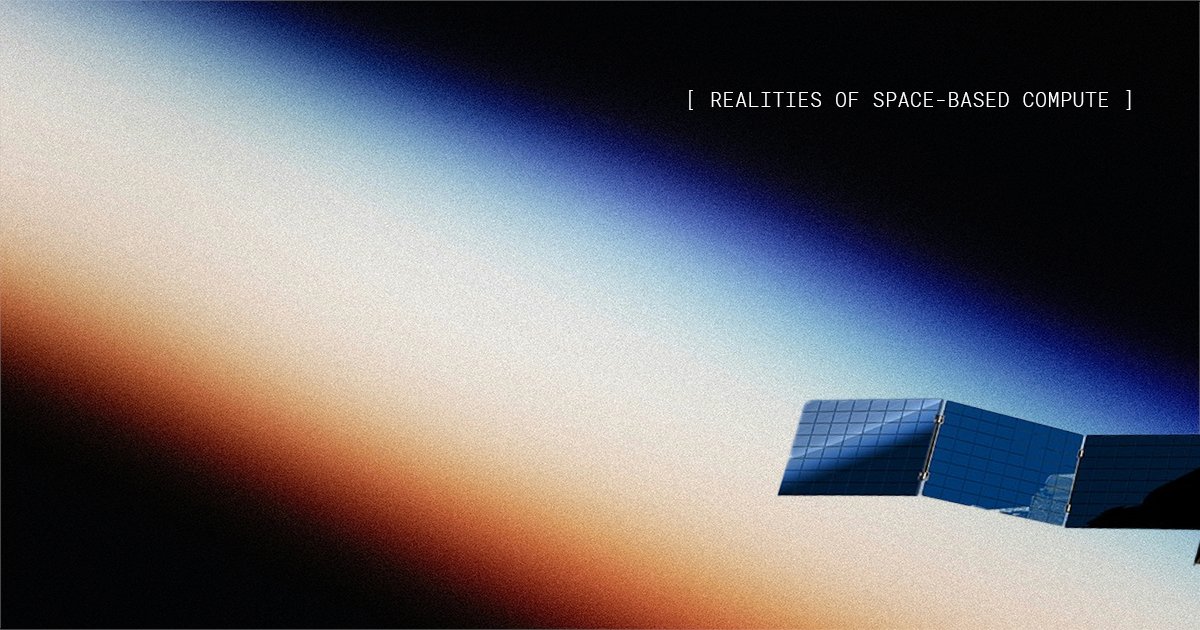 peraspera__us's tweet image. Catch up on antimemo: REALITIES OF SPACE-BASED COMPUTE. A few of us at Per Aspera have been working on orbital data centers ourselves. It got interesting when some months back, testifying before Congress, @ericschmidt warned that AI demand could push U.S. data center energy use…