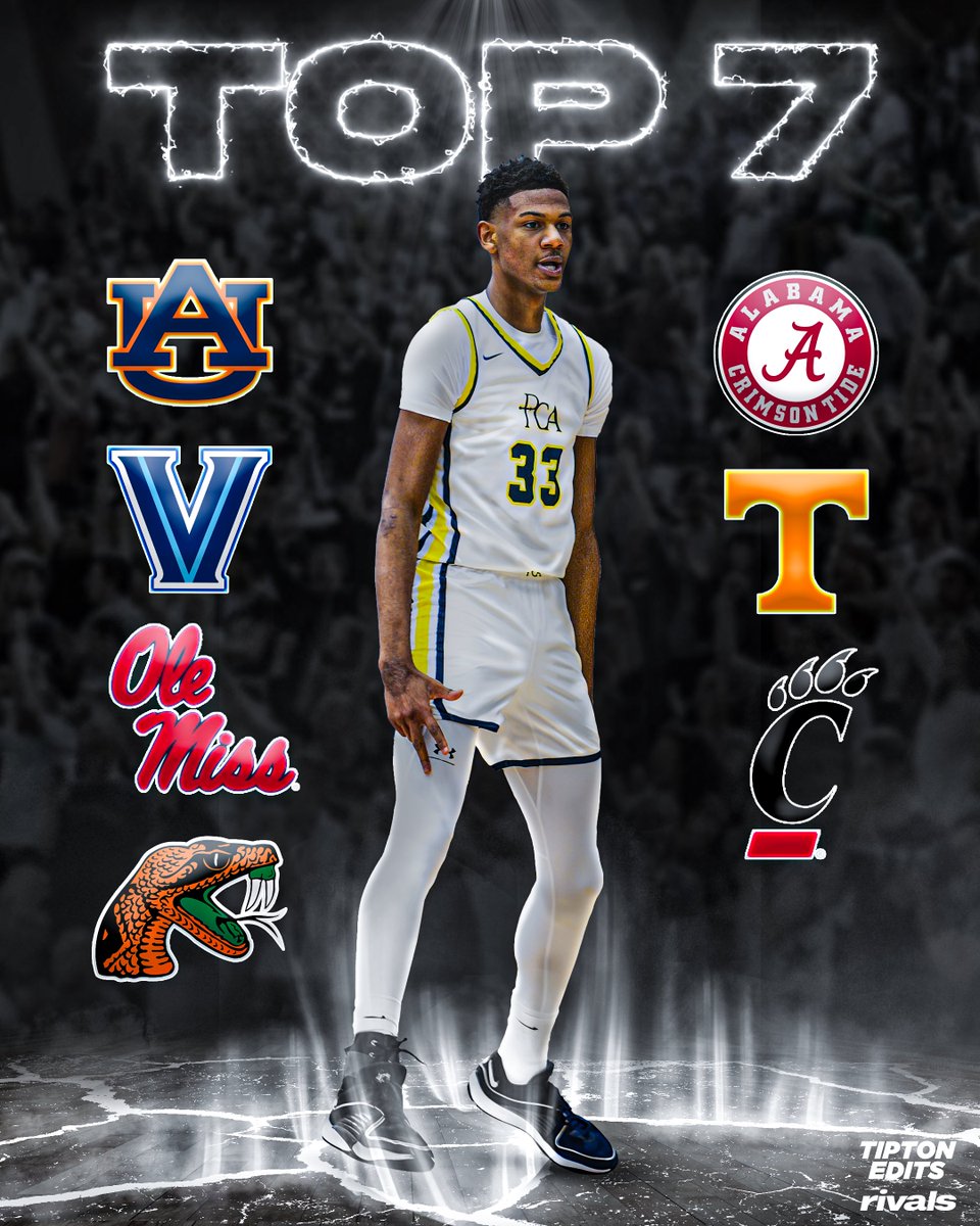 TiptonEdits's tweet image. NEWS: 2026 Top-25 recruit Chris Washington Jr. is down to seven schools, he tells @Rivals.
The 6-8 small forward is the No. 1 ranked player in the state of Tennessee.
on3.com/rivals/news/ch…