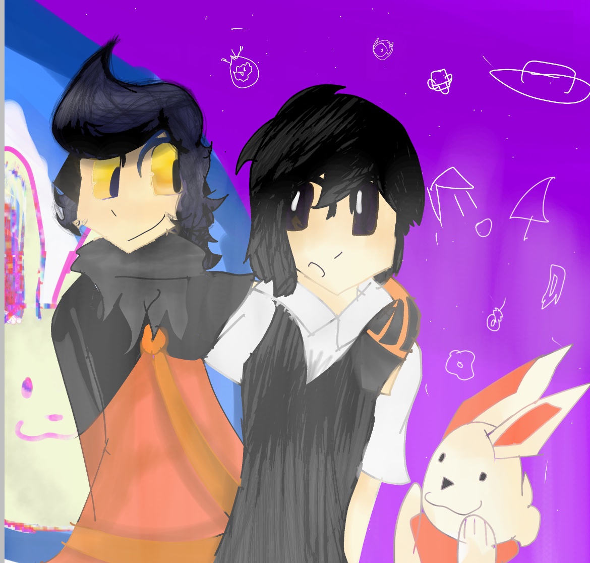 sillegoober's tweet image. Happy Bday for Loomian Legayc and Sunny : D
#OMORIFANART #LoomianLegacy  #loomianlegacyart