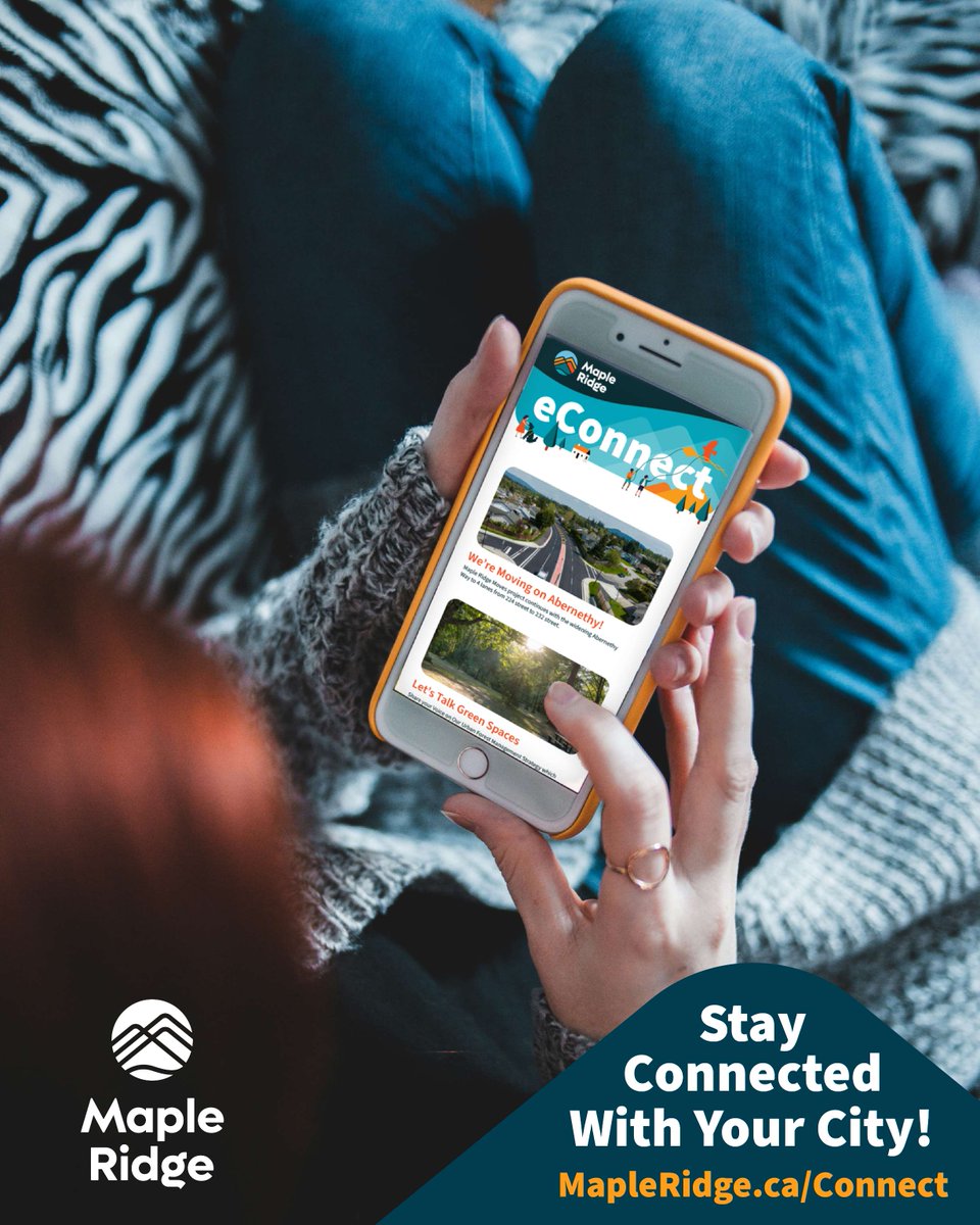 YourMapleRidge's tweet image. E-Connect > guessing what's going on in the city.
Sign up. Get the scoop. Be the local legend. 🙋♀️🙋♂️
📩 MapleRidge.ca/Econnect
#MapleRidge #EConnect #CityTea #YourMapleRidge