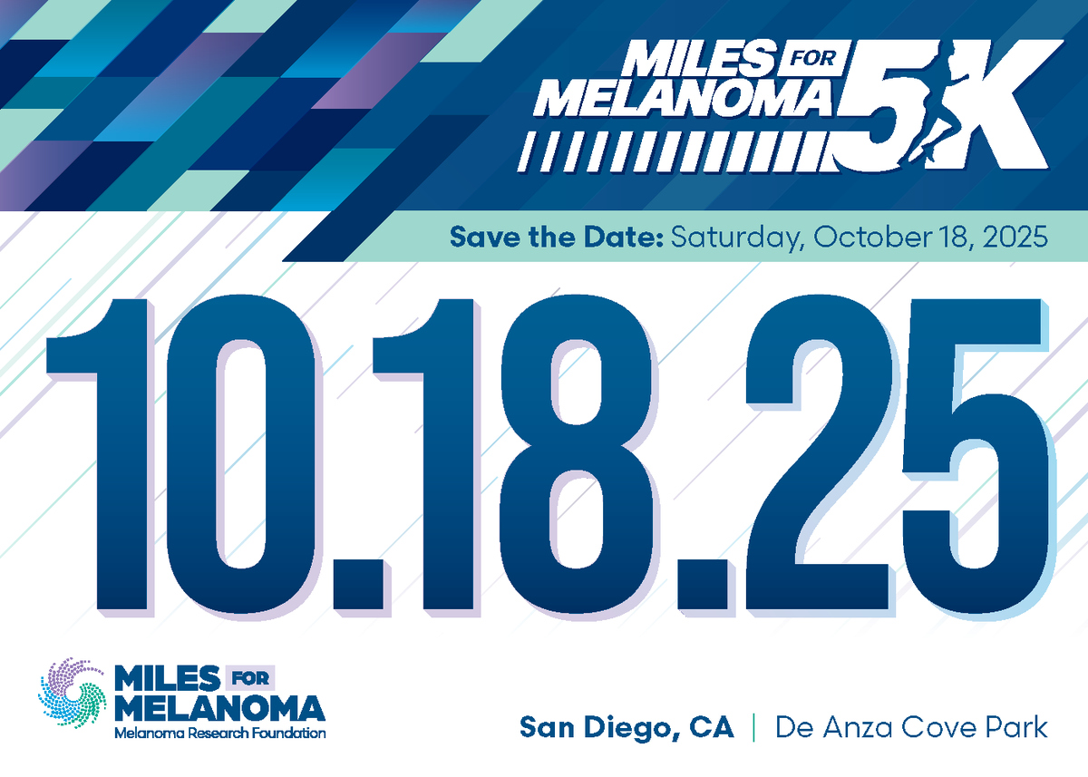 CureMelanoma's tweet image. San Diego, it's time to lace up and make a difference!️ Registration is now open for the 2025 San Diego Miles for Melanoma 5K—happening Saturday, October 18 at the beautiful De Anza Cove Park. Don’t miss your chance to support the melanoma community and enjoy an inspiring day by…