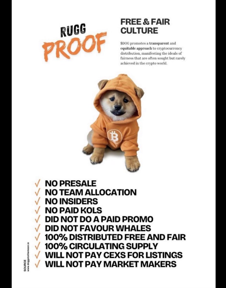 How can $DOG not have a voice in the space beyond the most diligent community on X…? <a href="/saylor/">Michael Saylor</a> <a href="/elonmusk/">Elon Musk</a> you’re looking at the first fair launched and most fairly distributed token on $BTC … 👊🏻🫡