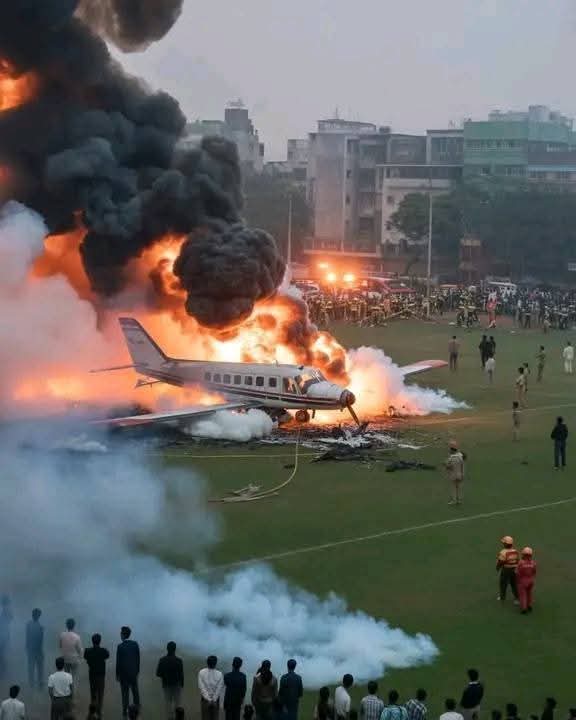 Heartbroken by the tragic plane crash at Milestone School &amp; College.💔
Innocent lives lost where dreams once soared.
Our prayers and deepest condolences to all affected. 🤲🇧🇩