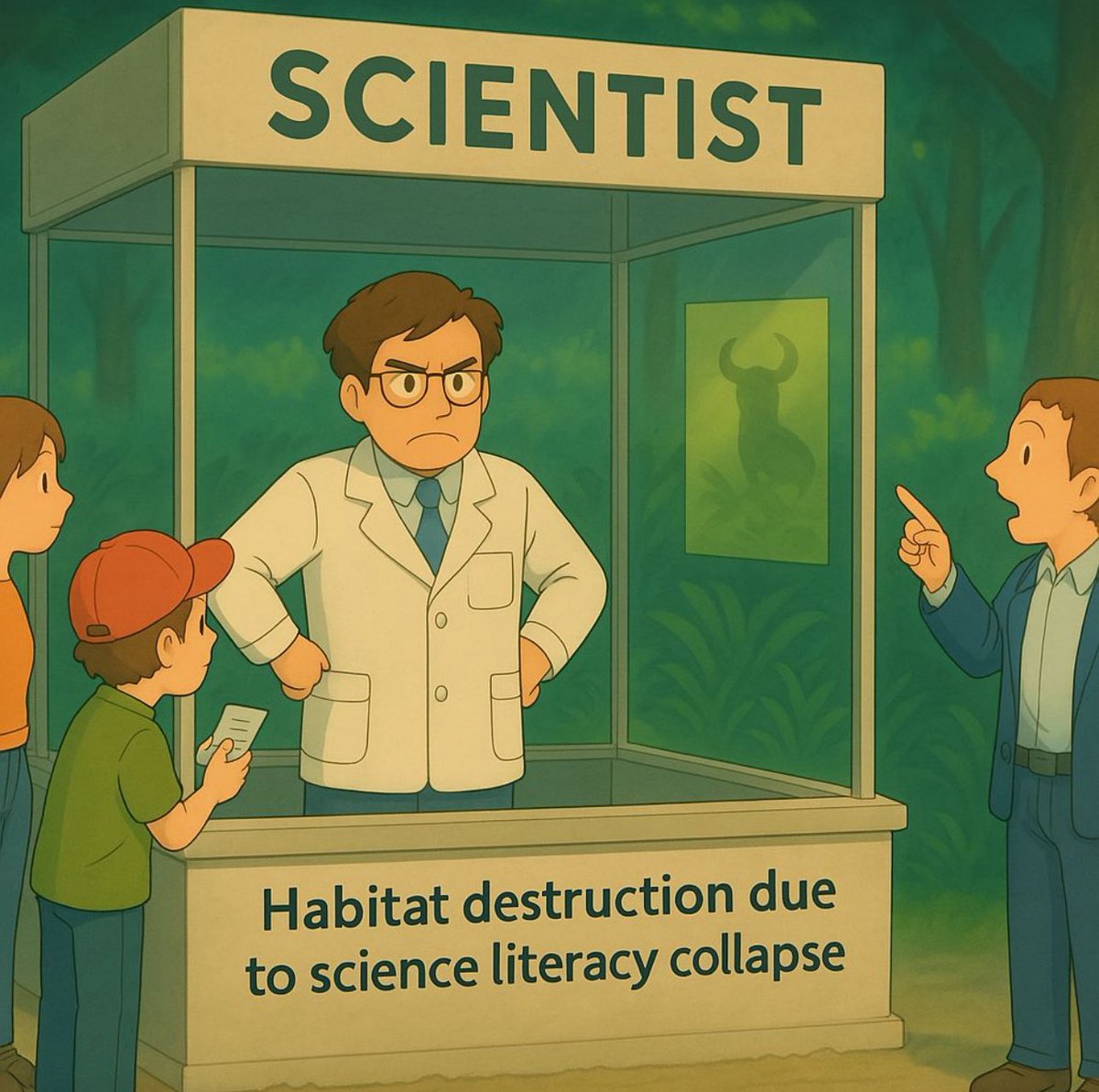 simonmaechling's tweet image. Science literacy is collapsing.
And with it, the foundations of civilization.
People fear vaccines more than viruses. So diseases we once defeated are coming back.
They fear GMOs more than hunger.
So we reject tools that could feed millions.
They fear nuclear more than climate…