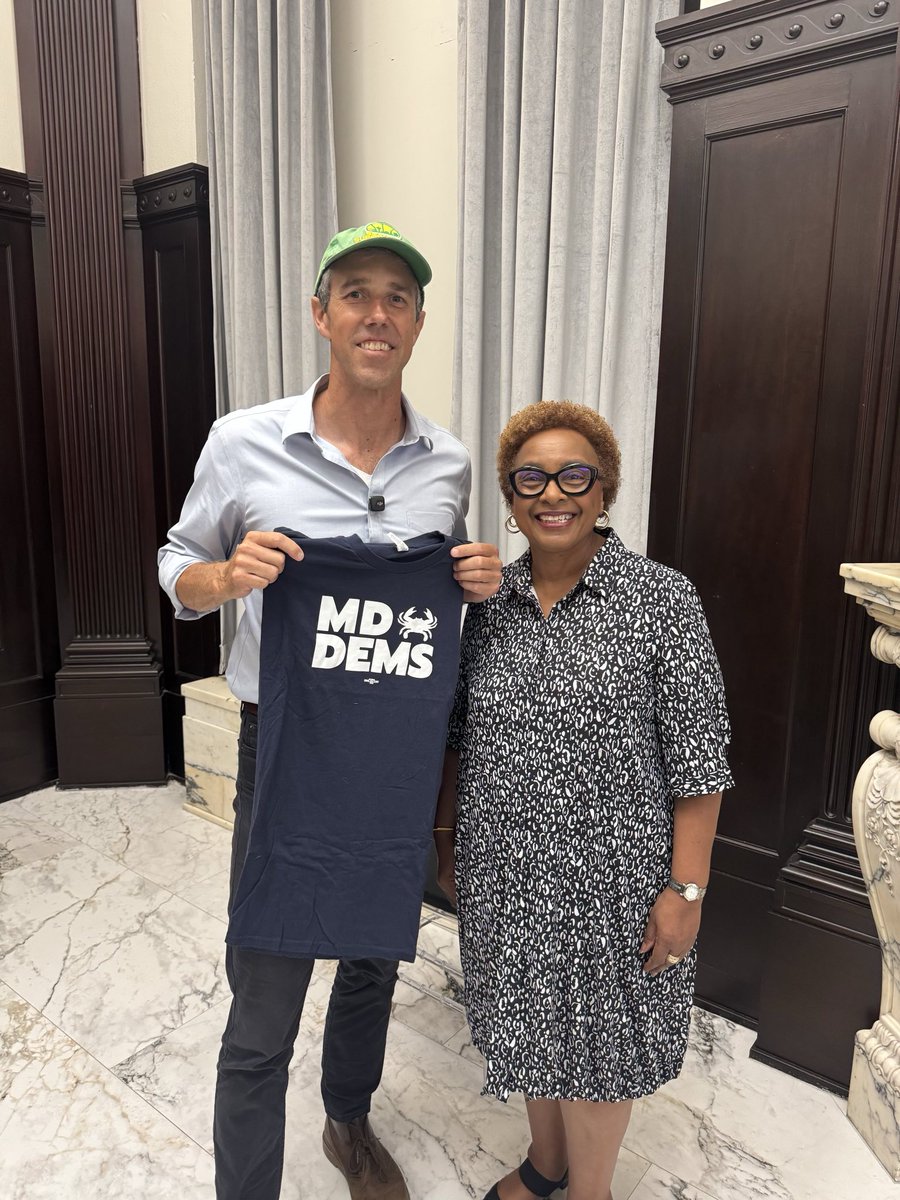 mddems's tweet image. Big thanks to @BetoORourke for joining us in Maryland for a town hall. The energy was real. Democrats are fired up to win, and it’s all hands on deck to take back the House and Senate in 2026. Get involved: mddems.org/Summer.