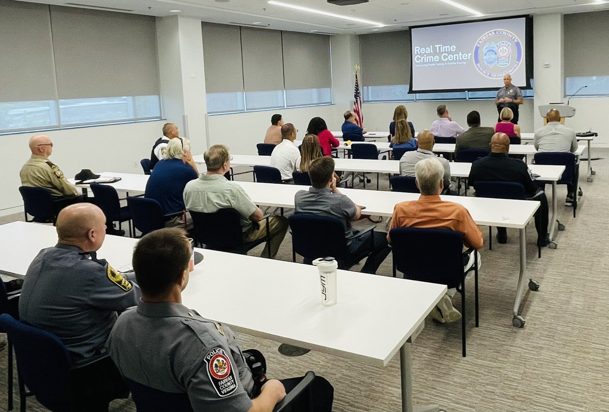 WRAP_org's tweet image. WRAP Members today in Fairfax, Virginia touring @FairfaxCountyPD’s Real Time Crime Center while learning about its leveraging of “cutting-edge technology to enhance public safety across the National Capital Region.” 🚔 #DriveSober wrap.org/board-of-direc…