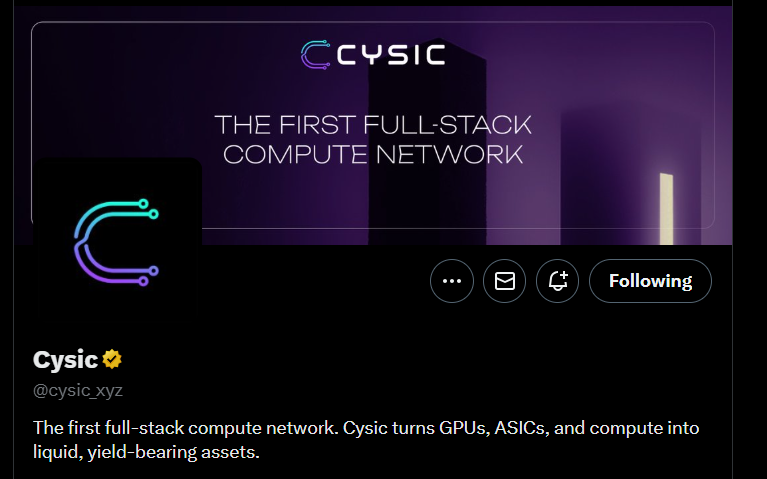 FavDeFi's tweet photo. There are 3 main Key points to learn from the term "Cysic turns GPUs, ASICS, and compute into liquid, yield-bearing assets"

🔸Cysic turns hardware into an income stream.
🔸Makes compute "Liquid"
🔸Built for ZK scaling.