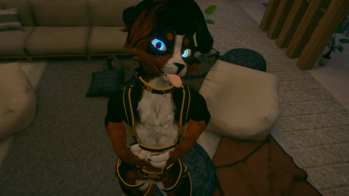 Spicydogcookie's tweet photo. I just pupper 👉👈🐶😋#furry #VRChat #vr https://t.co/yEFLz5addT
