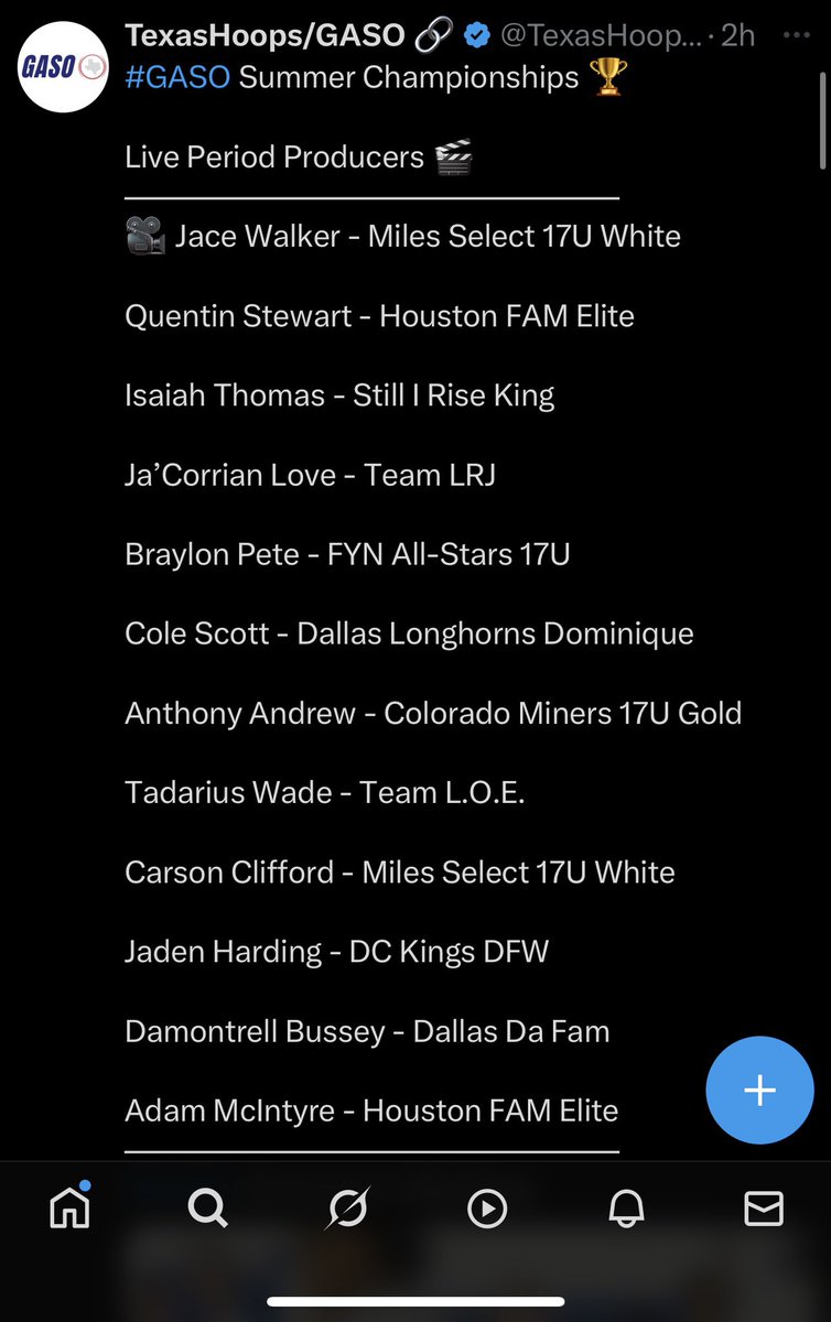 b_pete2026's tweet image. Stats from Game 2 at period in Duncanville, TX @ GASO

20 points
2 AST
2 STL