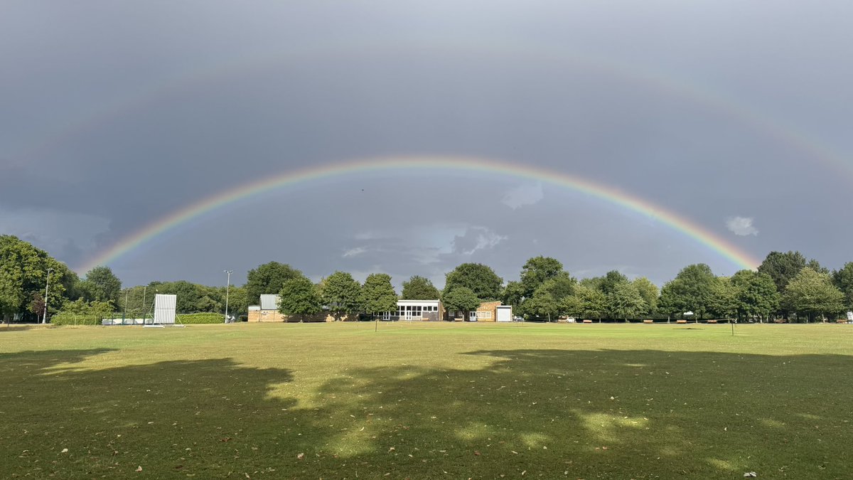 Rainbow 🌈 at the home of cricket 🏏