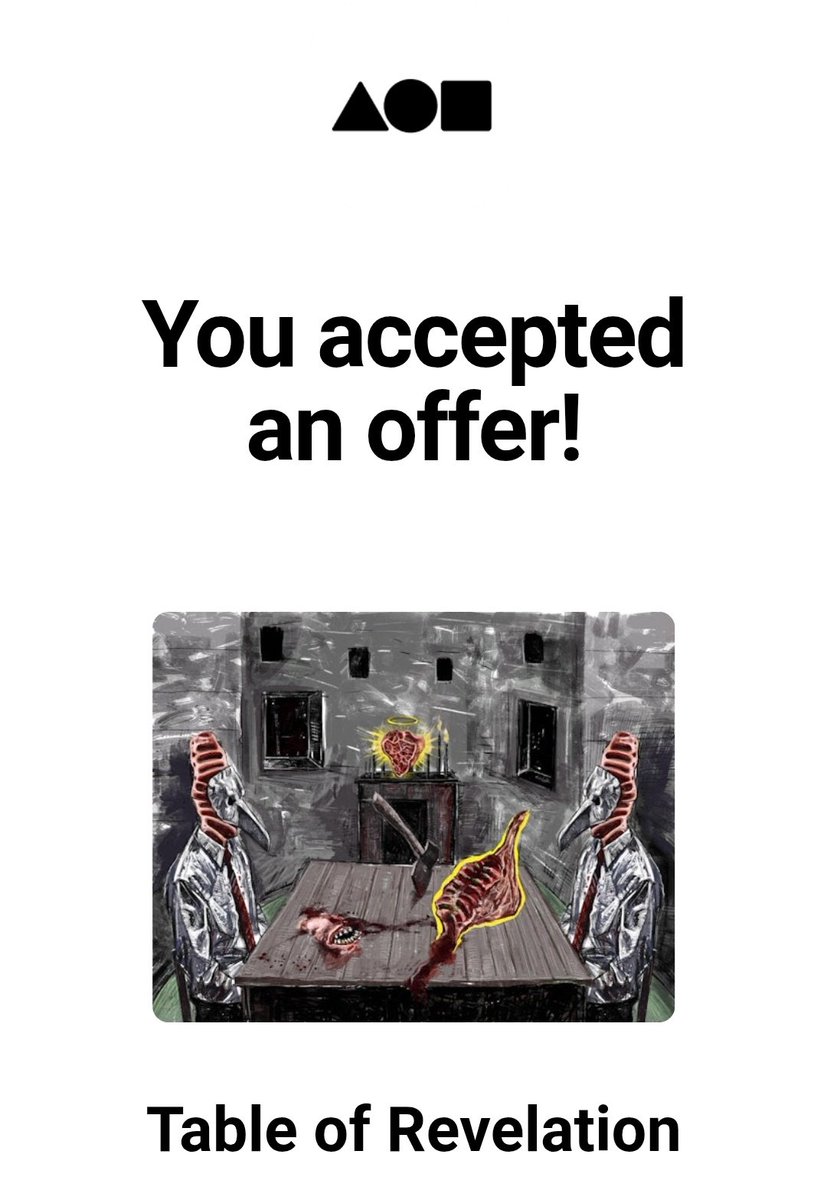 HouriNaeimi's tweet image. 🔴SOLD ALERT🔴
Accepted an offer from my lovely collector @Walshy_Eth 🤍
Feeling truly blessed and grateful for the support. Thank you for believing in my art. 😍🫂