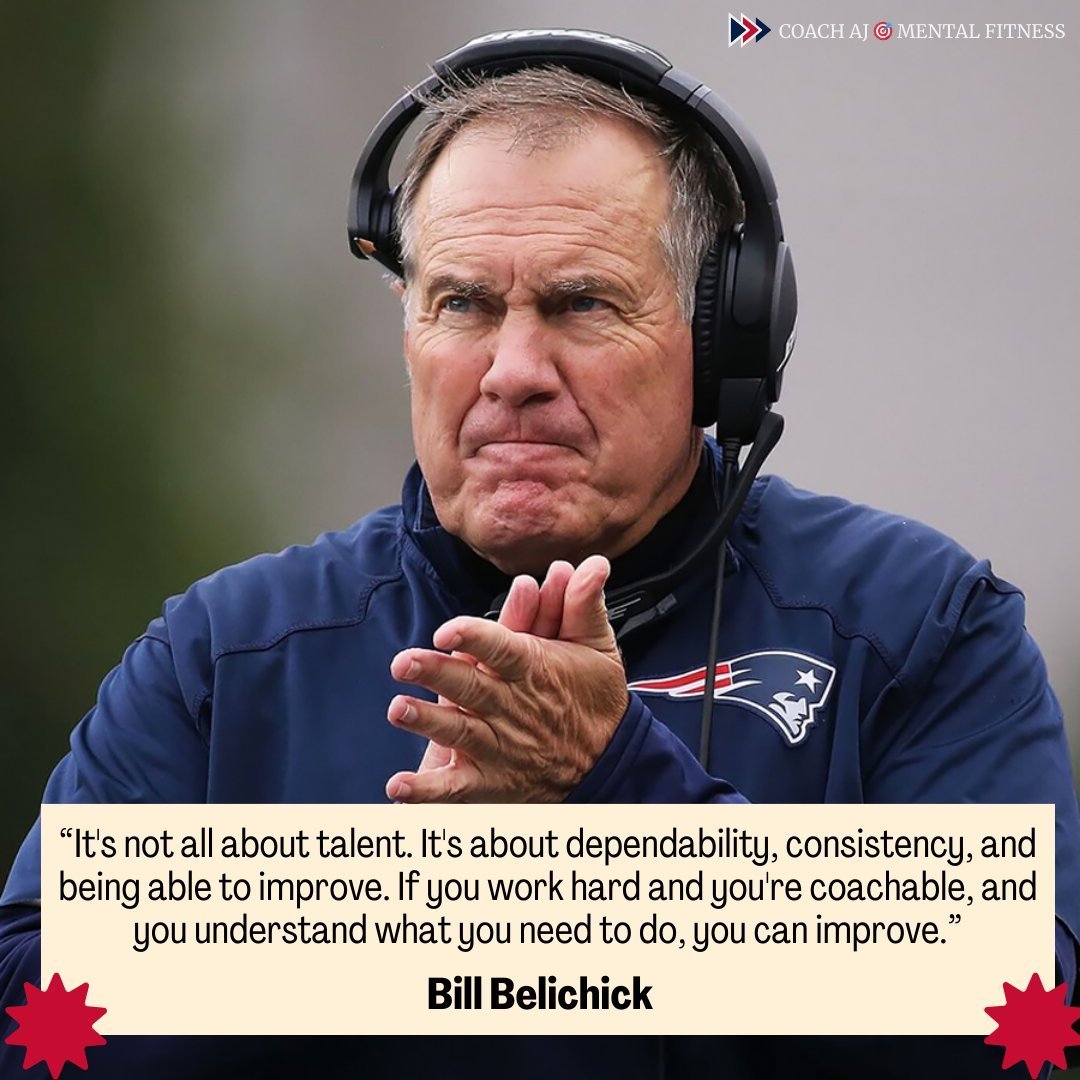 Bill Belichick said, "It's not all about talent. It's about dependability, consistency, and being able to improve. If you work hard and you're coachable, and you understand what you need to do, you can improve."

Great teams have greater commitment.

They strive for excellence.