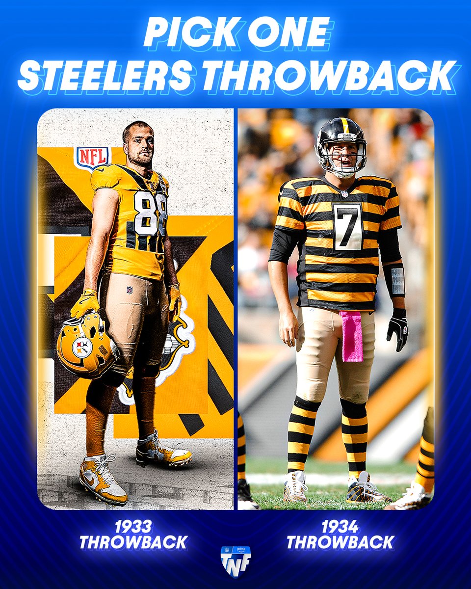 NFLonPrime's tweet image. A reimagined look at a classic Pittsburgh throwback.
(via @steelers)