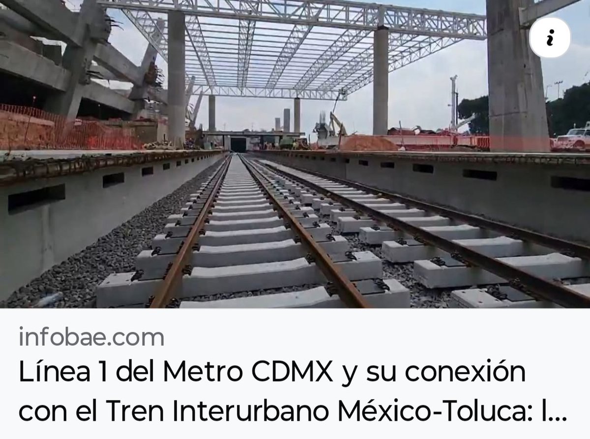 Chertorivski's tweet image. A tres años de que iniciaran los trabajos de mantenimiento en la Línea 1 del #Metro, continúa la construcción del centro multimodal de Observatorio que la conectará con el Tren Interurbano México-Toluca.
Aún no hay fecha para reestablecer el servicio de las estaciones de…