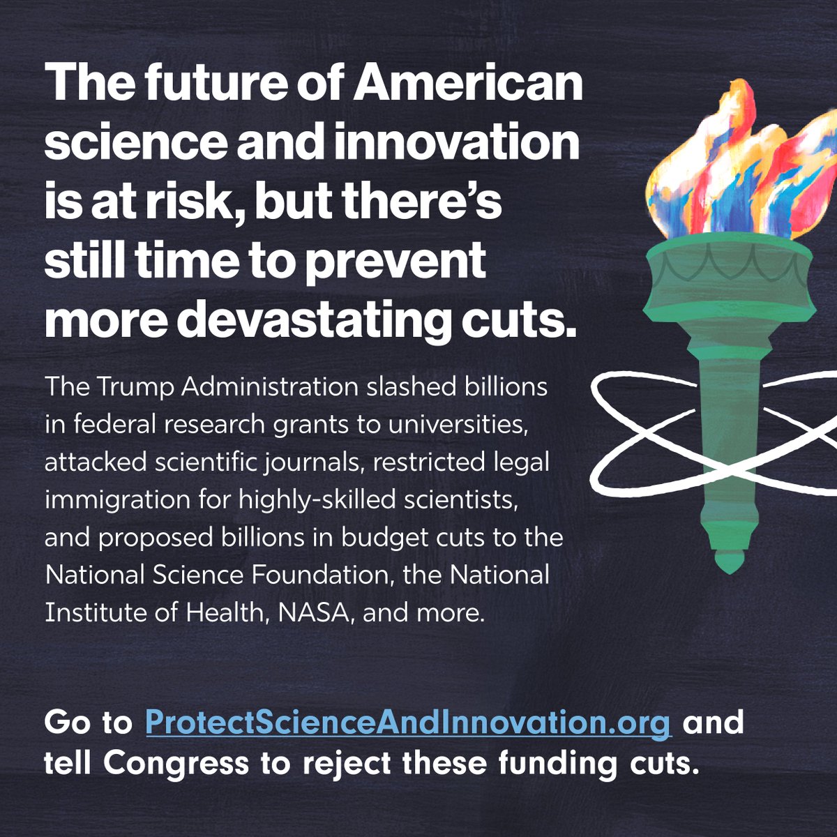 HillaryClinton's tweet image. American innovation, like the moon landing 56 years ago today, makes this country great.
So why are Trump and his allies in Congress looking to gut funding for NASA and other science programs?
Tell your representatives to protect American innovation: protectscienceandinnovation.org