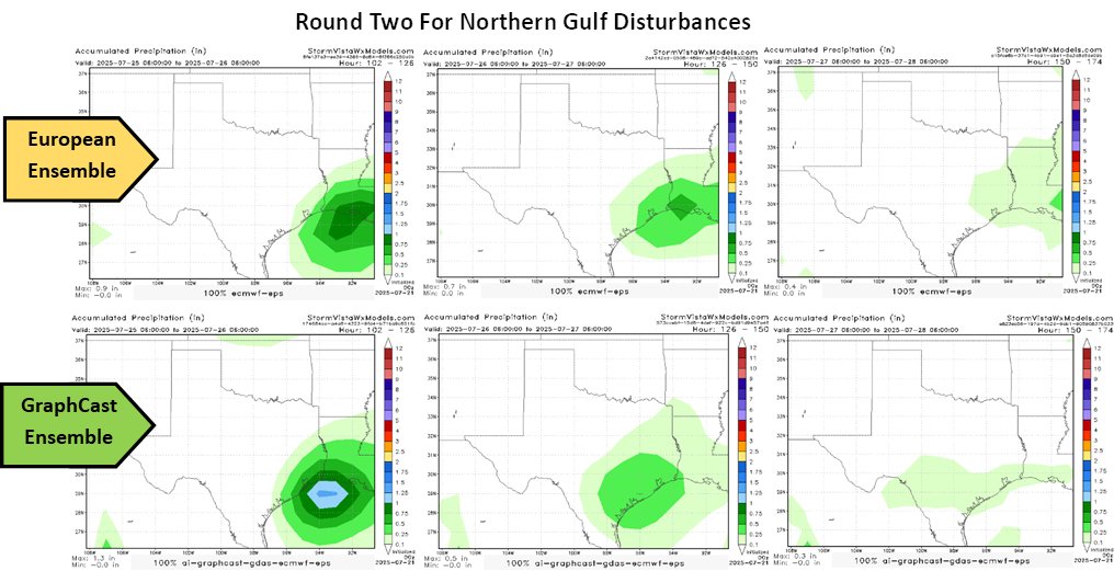 commoditywx's tweet image. Watching another disturbance late this week that could dent ERCOT demand, similar to this past weekend.
