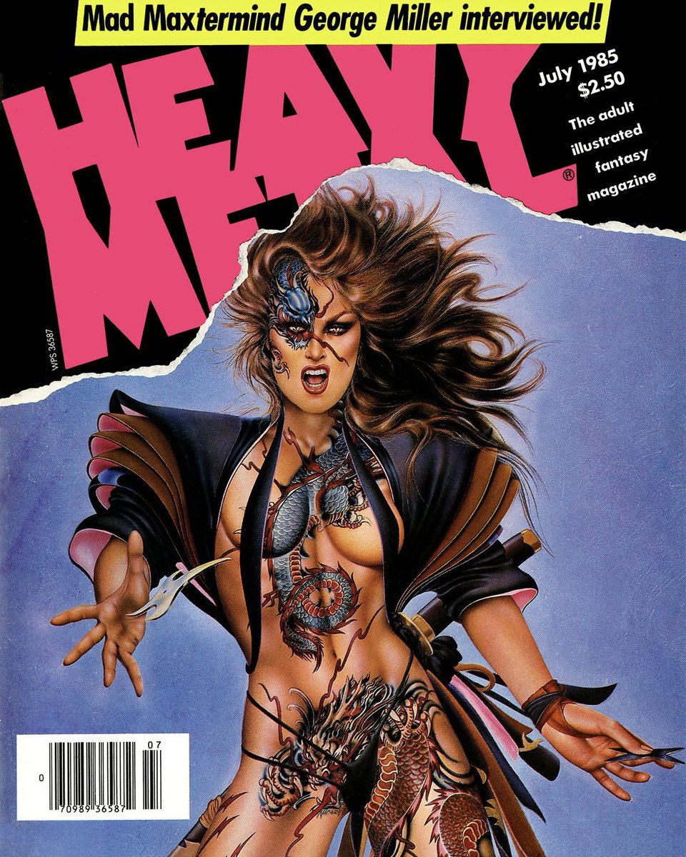 HeavyMetalInk's tweet image. Iconic pin-up artist Olivia De Berardinis brought her signature combination of sensuality and elegance to the pages of Heavy Metal magazine 🔥 @OliviaPinupArt
A celebrated painter since the 1970s, Olivia’s work has appeared in multiple issues, helping shape the magazine’s…