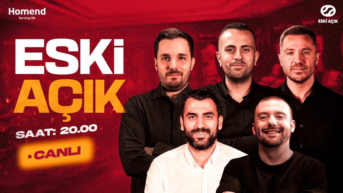 Eski Açık (@eskiacikonline) on Twitter photo 📱 CANLI YAYINDAYIZ!
💬 TRANSFER GÜNDEMİ | OSIMHEN GELİYOR, Ederson ve Wilfried Singo | Eski Açık
🎁 Homend'den Canlı Yayında Eski Açık İzleyicilerine Sürpriz Hediyeler | Eski Açık x Homend #işbirliği
🎙️ <a href="/erincbilican/">Erinç Bilican</a> & <a href="/keremovet/">Kerem Övet</a> & <a href="/hhalimoglu_/">Hasan Hüseyin Alimoğlu</a> & @koraygok & <a href="/hkiyici/">Hüseyin Kıyıcı</a>
🔗 📱 CANLI YAYINDAYIZ!
💬 TRANSFER GÜNDEMİ | OSIMHEN GELİYOR, Ederson ve Wilfried Singo | Eski Açık
🎁 Homend'den Canlı Yayında Eski Açık İzleyicilerine Sürpriz Hediyeler | Eski Açık x Homend #işbirliği
🎙️ <a href="/erincbilican/">Erinç Bilican</a> & <a href="/keremovet/">Kerem Övet</a> & <a href="/hhalimoglu_/">Hasan Hüseyin Alimoğlu</a> & @koraygok & <a href="/hkiyici/">Hüseyin Kıyıcı</a>
🔗