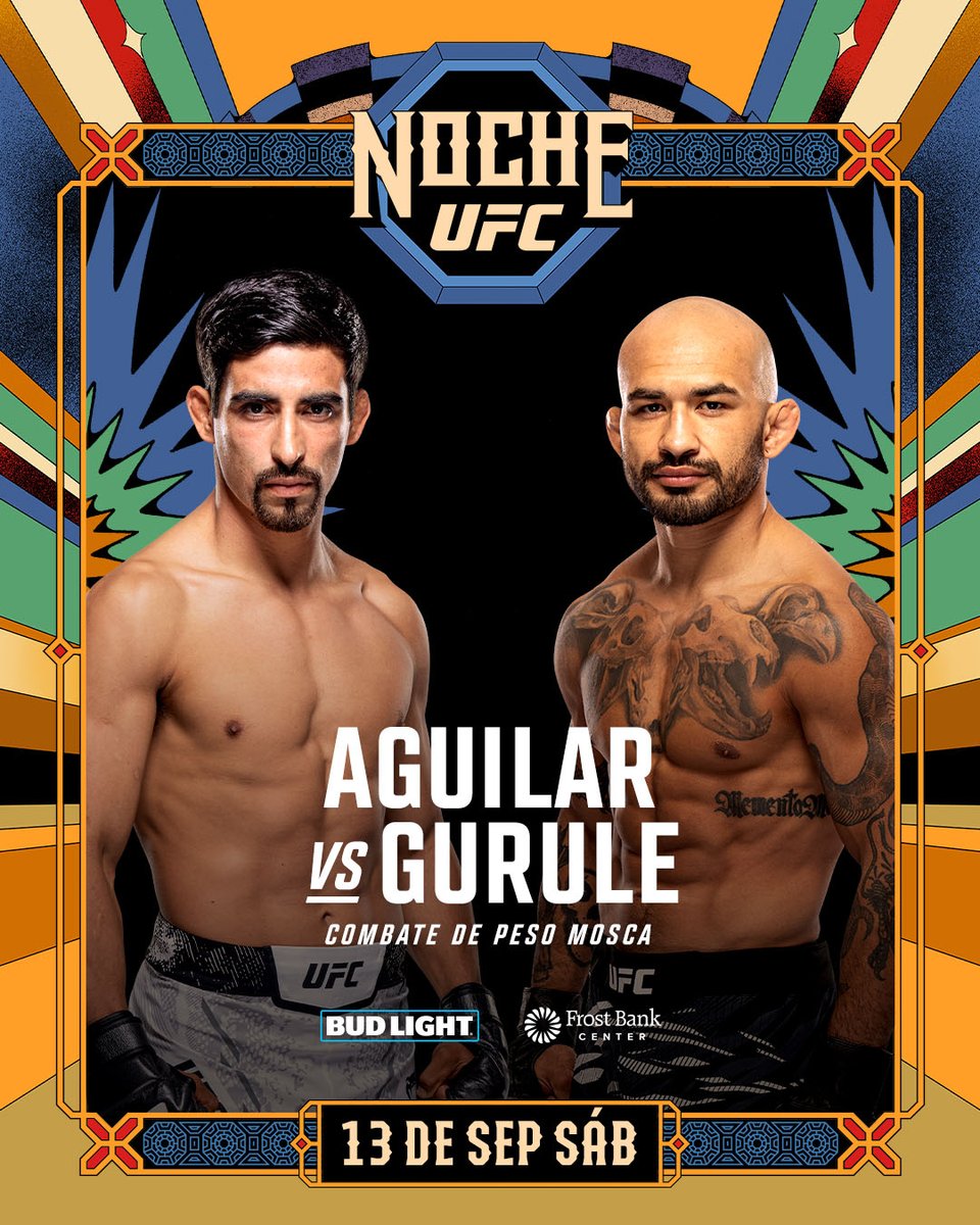 UFCEspanol's tweet image. Jesus Aguilar tendrá su sexta pelea en el UFC este 13 de Septiembre en #NocheUFC 🇲🇽
Los boletos salen a la venta este Viernes 25 de Julio: bit.ly/4eZBaeA