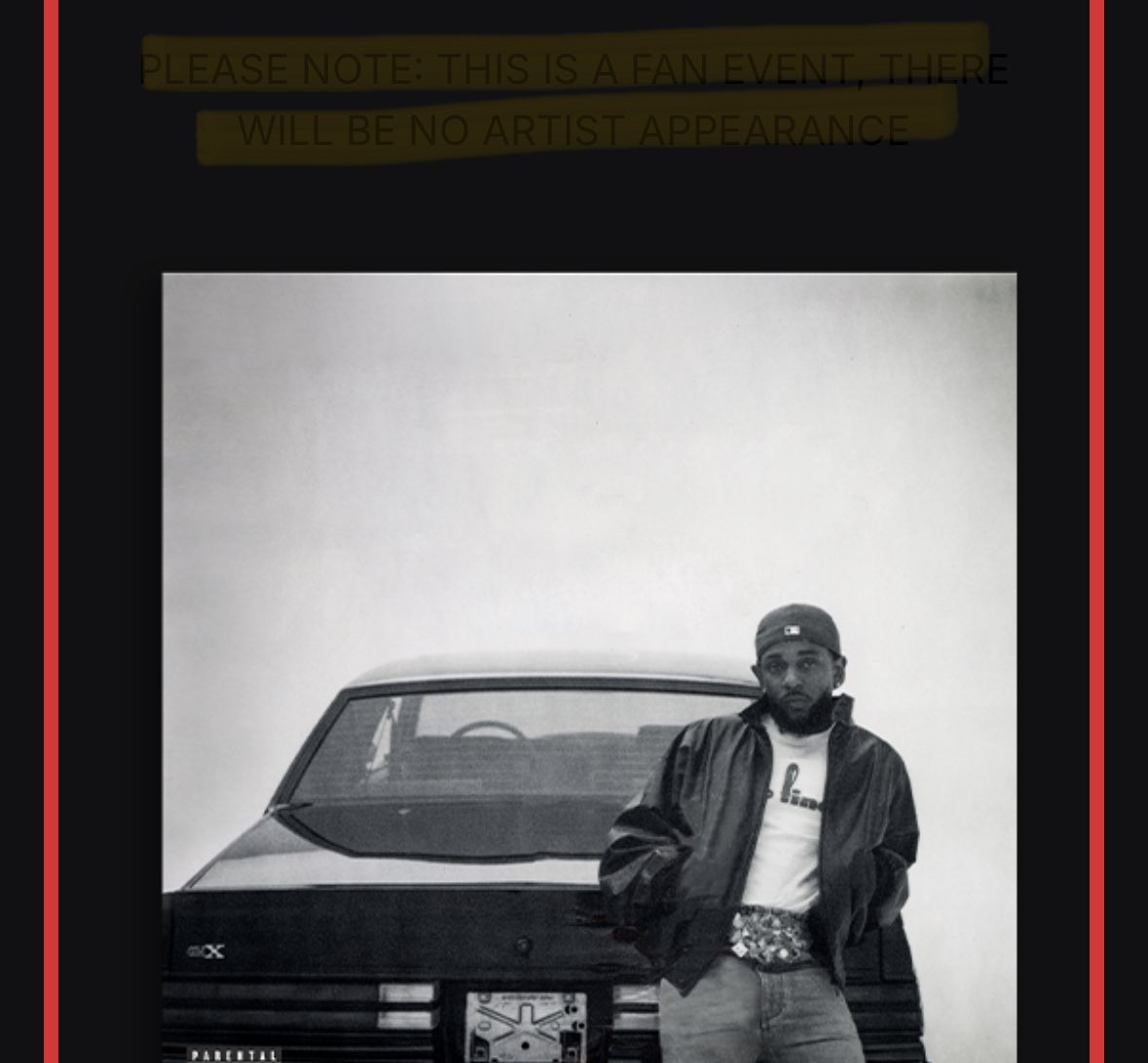 pgLangUpdates's tweet image. Kendrick Lamar pop up location in London confirmed by @polydorrecords