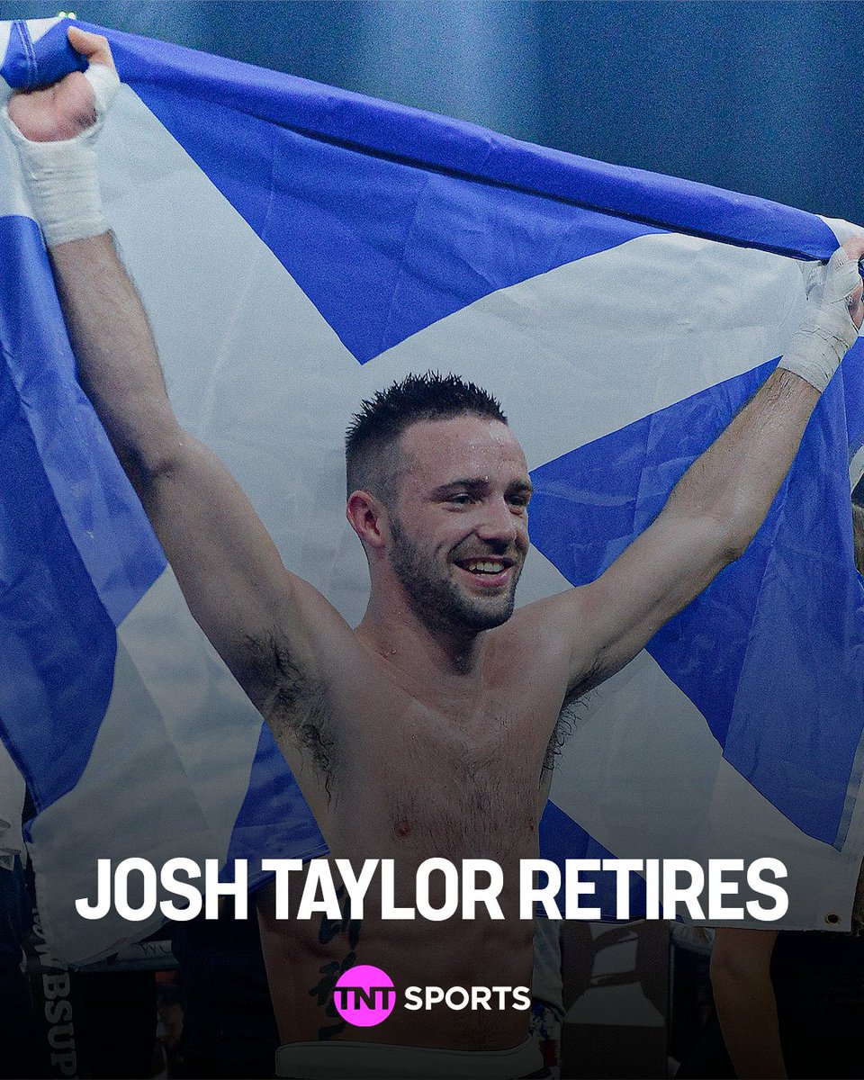 boxingontnt's tweet image. Josh Taylor has announced his retirement 🏴
The first British fighter to become undisputed champion in the four-belt era, Taylor unified the super-lightweight division with wins over the likes of:
🥇 Regis Prograis
🥇 José Ramírez
🥇 Ivan Baranchyk
🥇 Jack Catterall
🥇 Ohara…