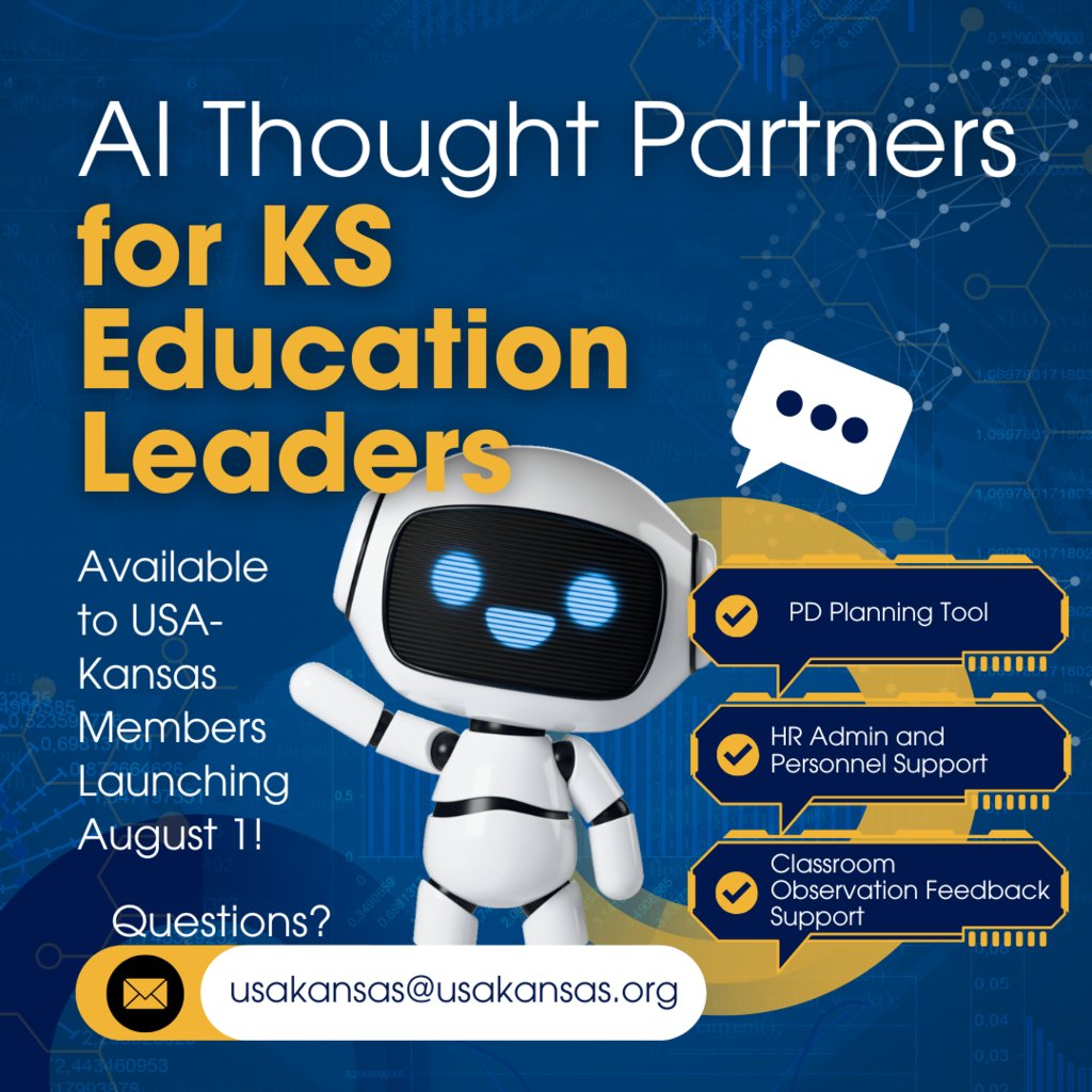 USA-Kansas (@usakansas) on Twitter photo On August 1, we will be launching our AI website with AI bots built to be your thought partner. Our AI Thought Partners are built on high quality research and secured to protect your data and privacy! Stay tuned for more details to come or contact us at usakansas@usakansas.org. On August 1, we will be launching our AI website with AI bots built to be your thought partner. Our AI Thought Partners are built on high quality research and secured to protect your data and privacy! Stay tuned for more details to come or contact us at usakansas@usakansas.org.