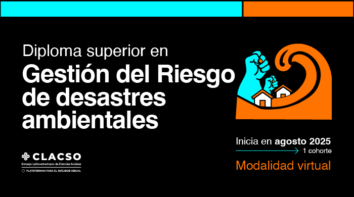 _CLACSO's tweet image. 🌊 Diploma Superior en Gestión del Riesgo de Desastres Ambientales
🗓 Inicio: Agosto 2025 | 🖥️ Modalidad: Virtual
Este diploma ofrece una formación integral para abordar desastres de origen natural y humano desde un enfoque interdisciplinario y socialmente responsable.
🎓…