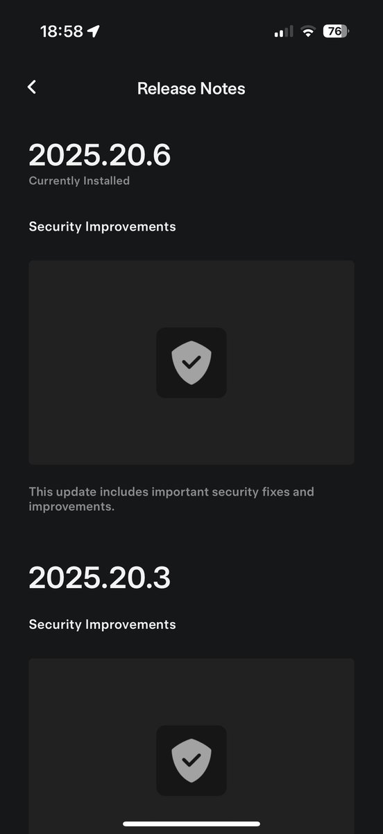 mirochart's tweet image. What are these release notes supposed to mean to me @Tesla?