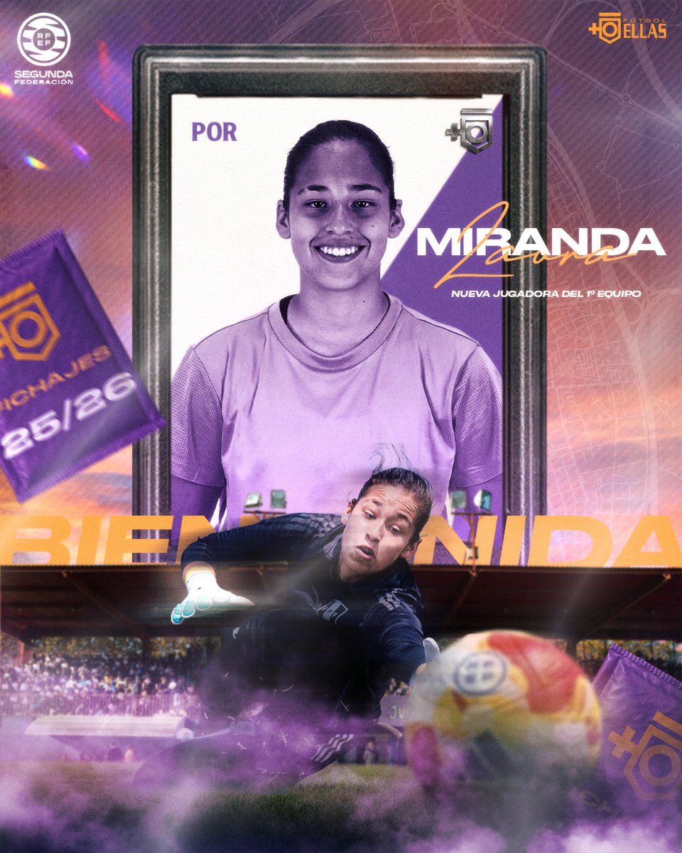#BienvenidaLaura 👋
Futbolellas suma talento joven bajo palos.

🆕 𝐿𝑎𝑢𝑟𝑎 𝑀𝑖𝑟𝑎𝑛𝑑𝑎, internacional con 🇵🇪, se incorpora al equipo para la temporada 25/26.

🔒 Seguridad, reflejos y futuro para nuestra portería.

¡A seguir creciendo a nuestro lado, Laura!💜