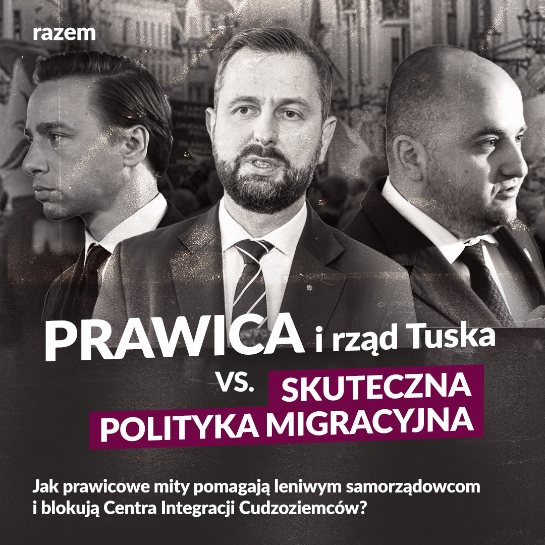 partiarazem's tweet image. Prawica zablokuje skuteczną politykę migracyjną?
W Polsce w sposób legalny przebywa i pracuje na co dzień niemal 1.5 miliona cudzoziemców. Pochodzą z różnych części świata, nie zawsze posługują się polskim językiem i nie zawsze znają realia życia w naszym kraju. Dla poważnego i…