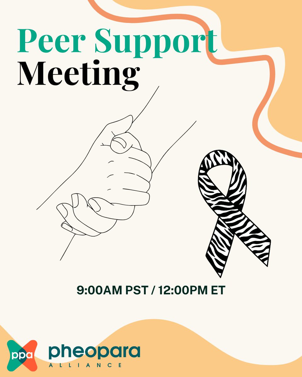 PheoPara's tweet image. Join us on Thursday, July 31st, as we share & connect about our #pheo #para #PPGL journey in a meeting led by patients just like you. Everyone will have an opportunity to introduce themselves & share. 🫂
Register 👉pheopara.org/2025/05/bi-mon…
@RareDiseases @NCFCancer @HealingNET1