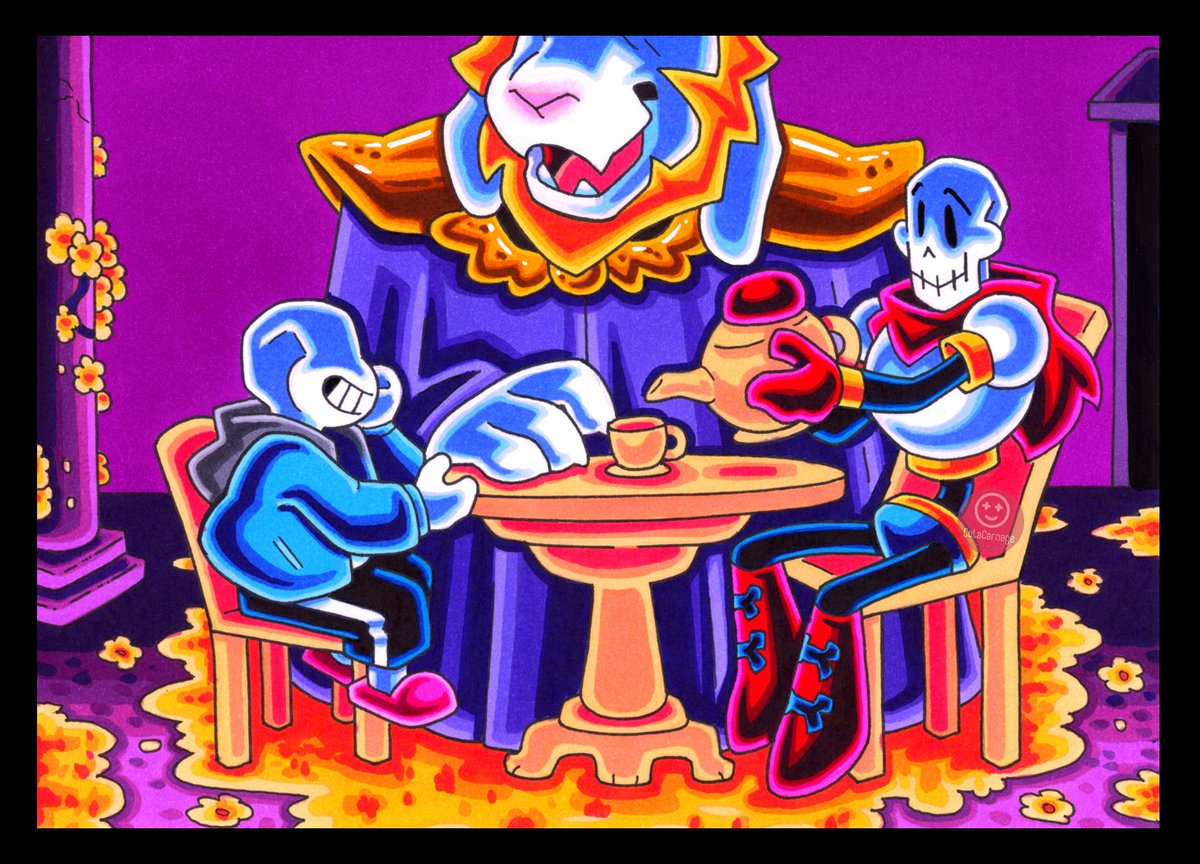 ColaCarnage's tweet image. Something from my Duel Judge AU. Again, getting nostalgic for old Undertale stuff π₯²
#Undertale #Undertaleau