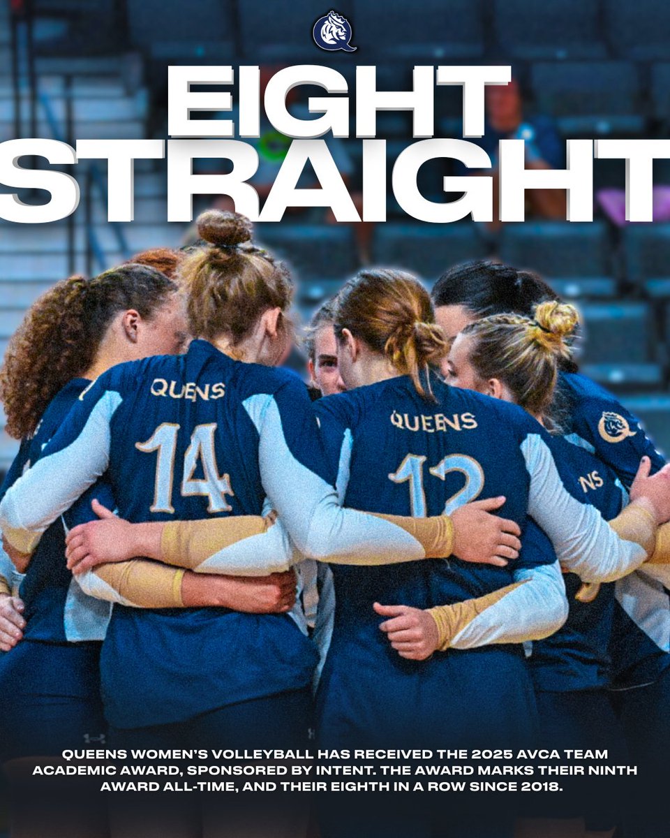EIGHT STRAIGHT ➡️

Congrats to our squad for earning the AVCA All-Academic Award for the eighth time in a row since 2018!

#RoyalsRise | #QUeenCity | #CLT