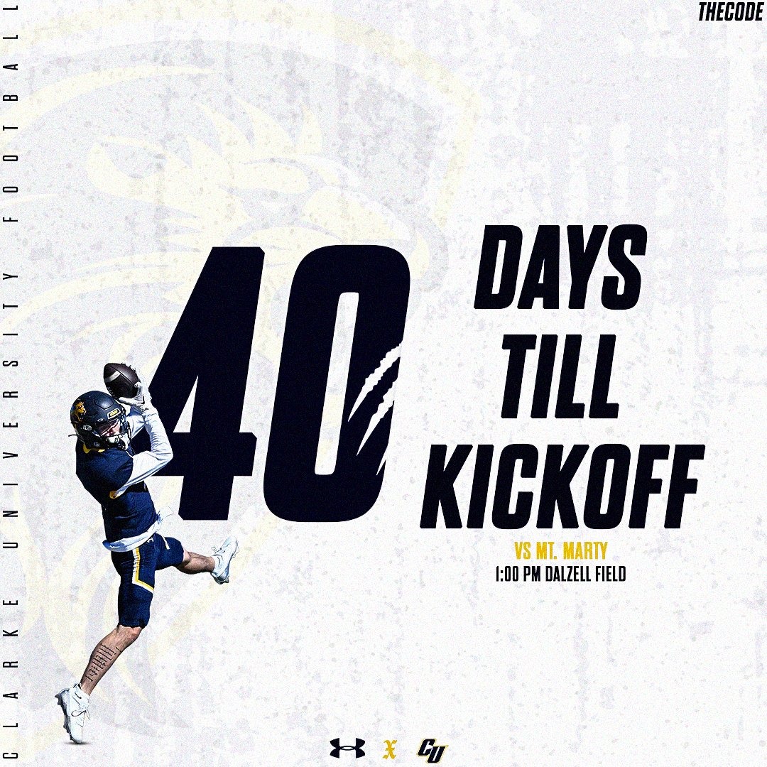 ClarkePrideFB's tweet image. 40 Days and Counting‼️ #THECODE